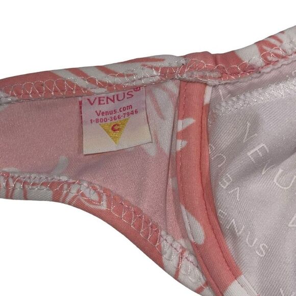 Venus Pale Orange & White Floral Underwire Bikini - Size‎ 6 bottoms - C cup top - Picture 7 of 9